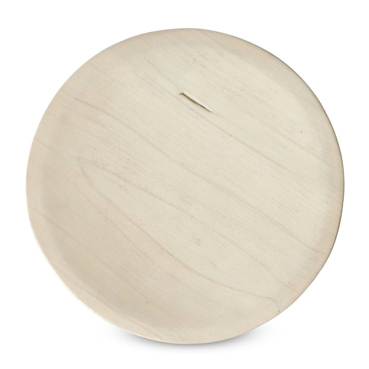 Sinclair Round Outdoor End Table - Ivory Teak