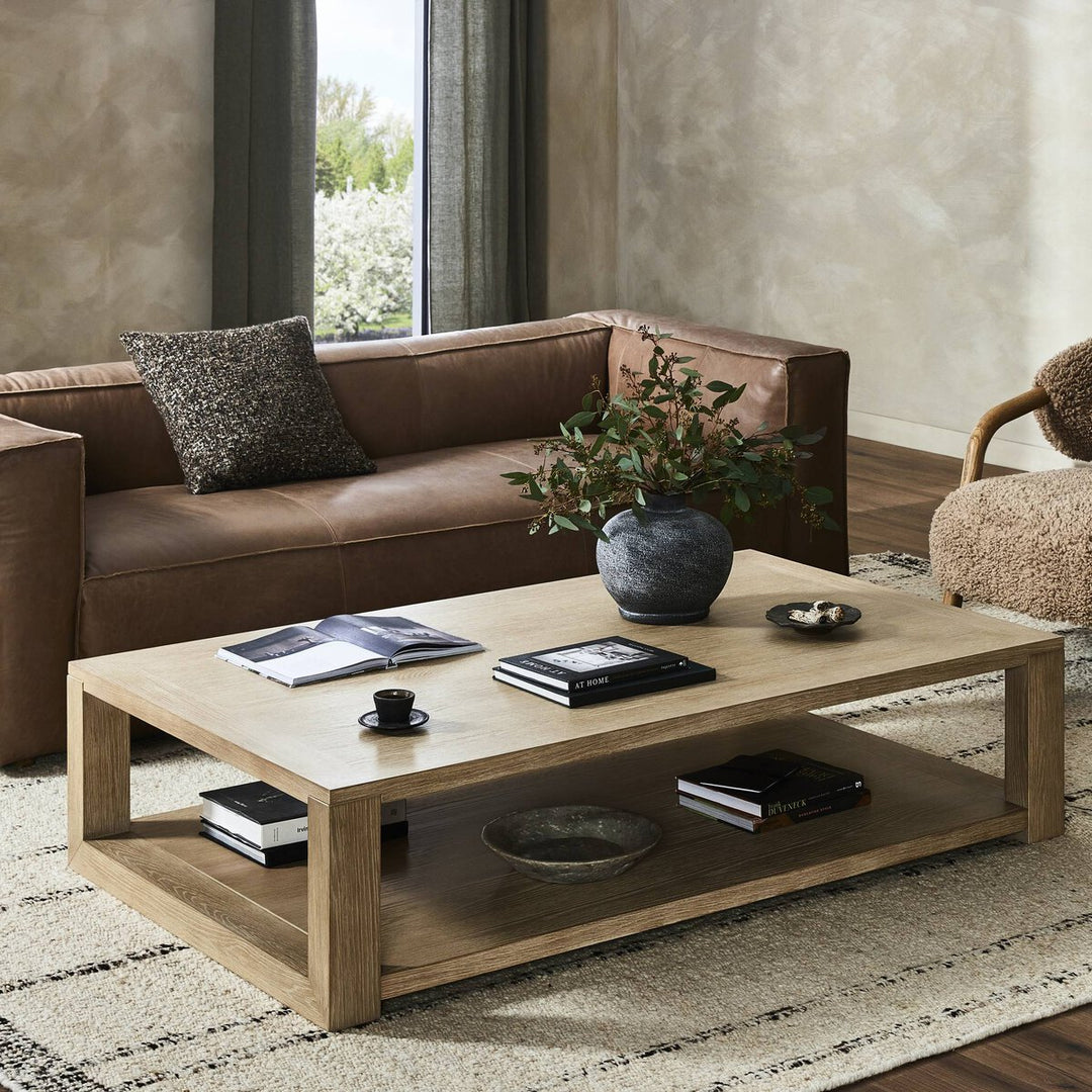 Graham Coffee Table - Bleached Oak Solid