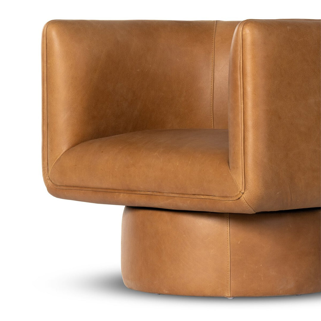 Lennox Swivel Chair - Palermo Cognac