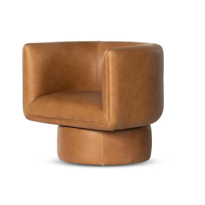 Lennox Swivel Chair - Palermo Cognac