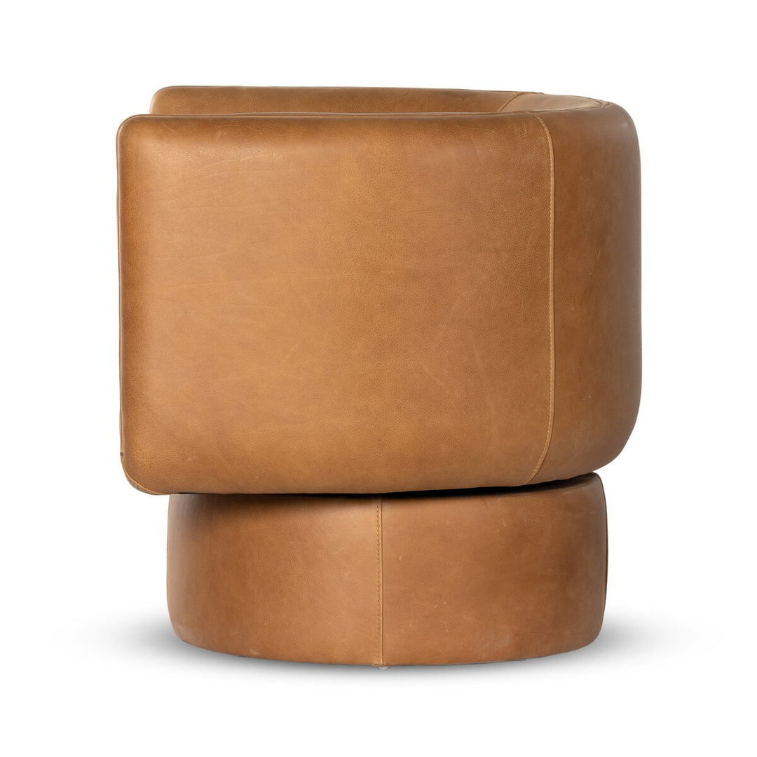 Lennox Swivel Chair - Palermo Cognac