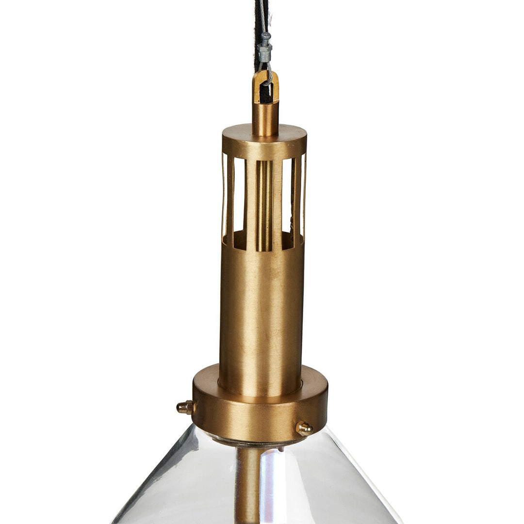 Prescott Pendant - Brushed Brass W/ Milk Glass