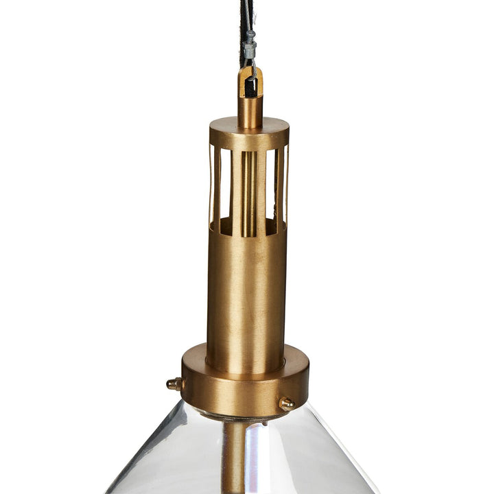 Prescott Pendant - Brushed Brass W/ Milk Glass