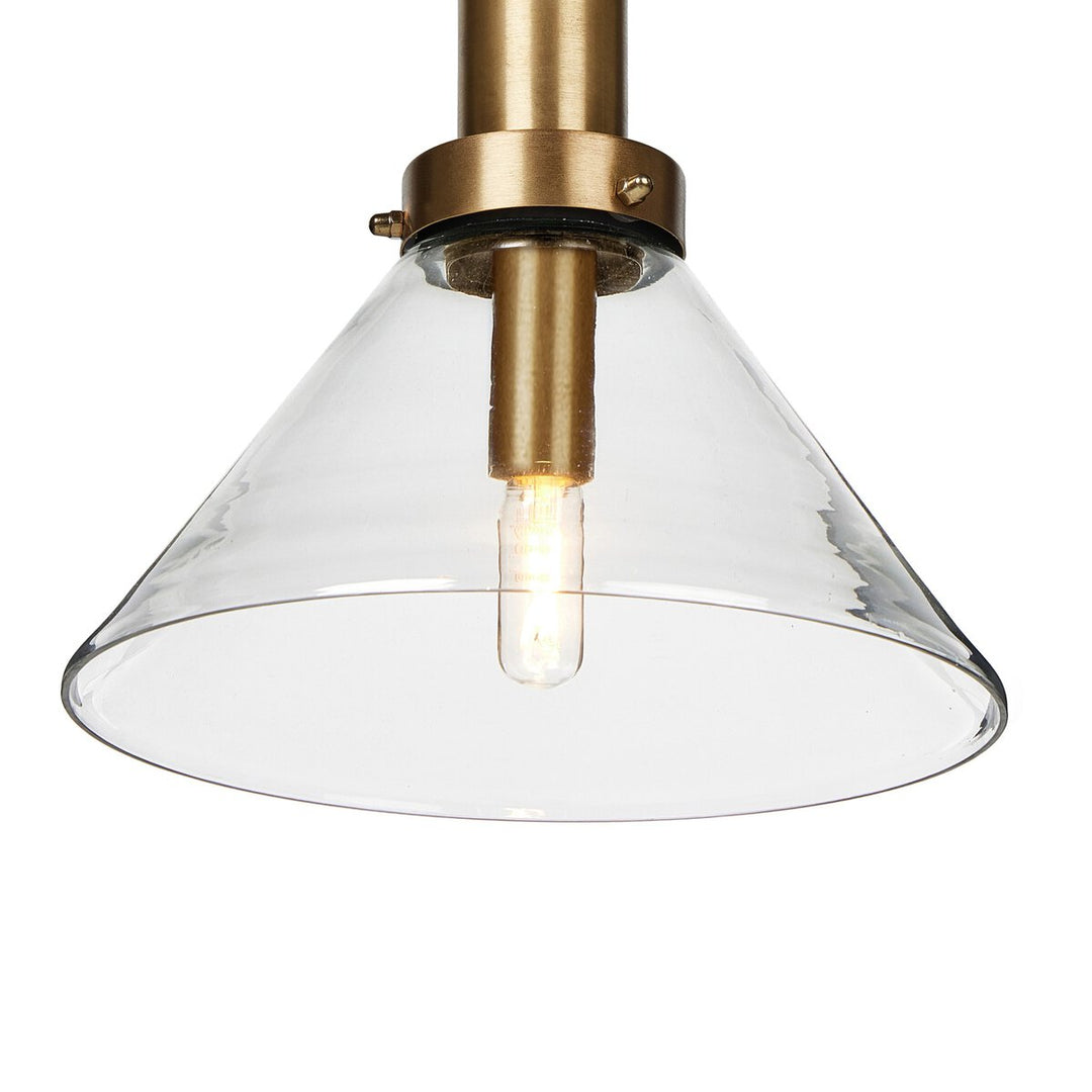 Prescott Pendant - Brushed Brass W/ Milk Glass