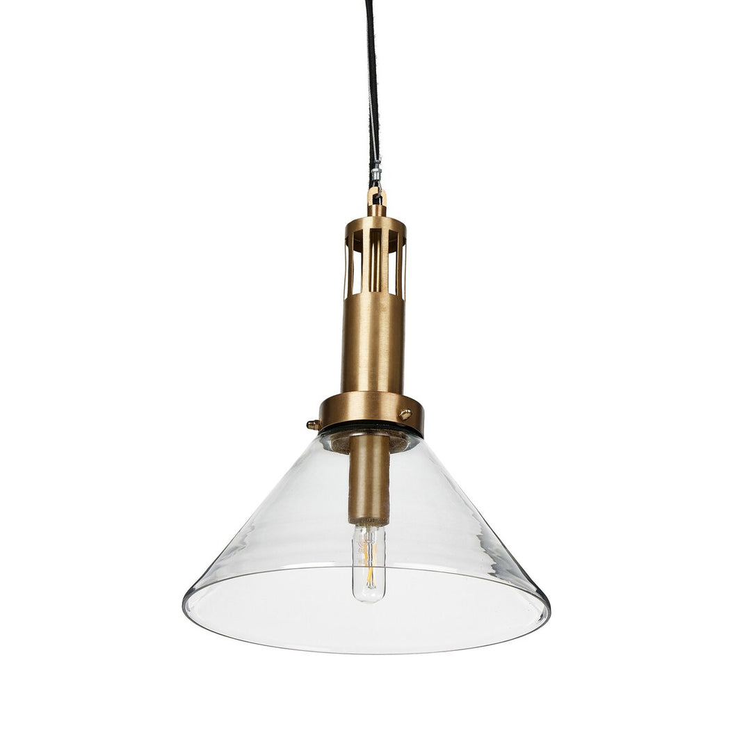 Prescott Pendant - Brushed Brass W/ Milk Glass