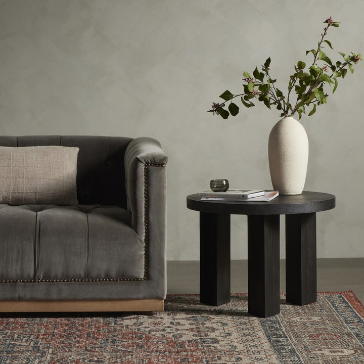 Pueblo End Table - Ebony Parawood