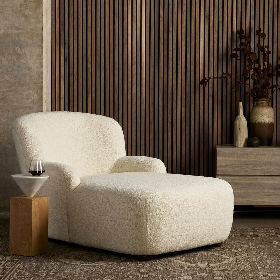 Landon Chaise Lounge - Sheepskin Natural