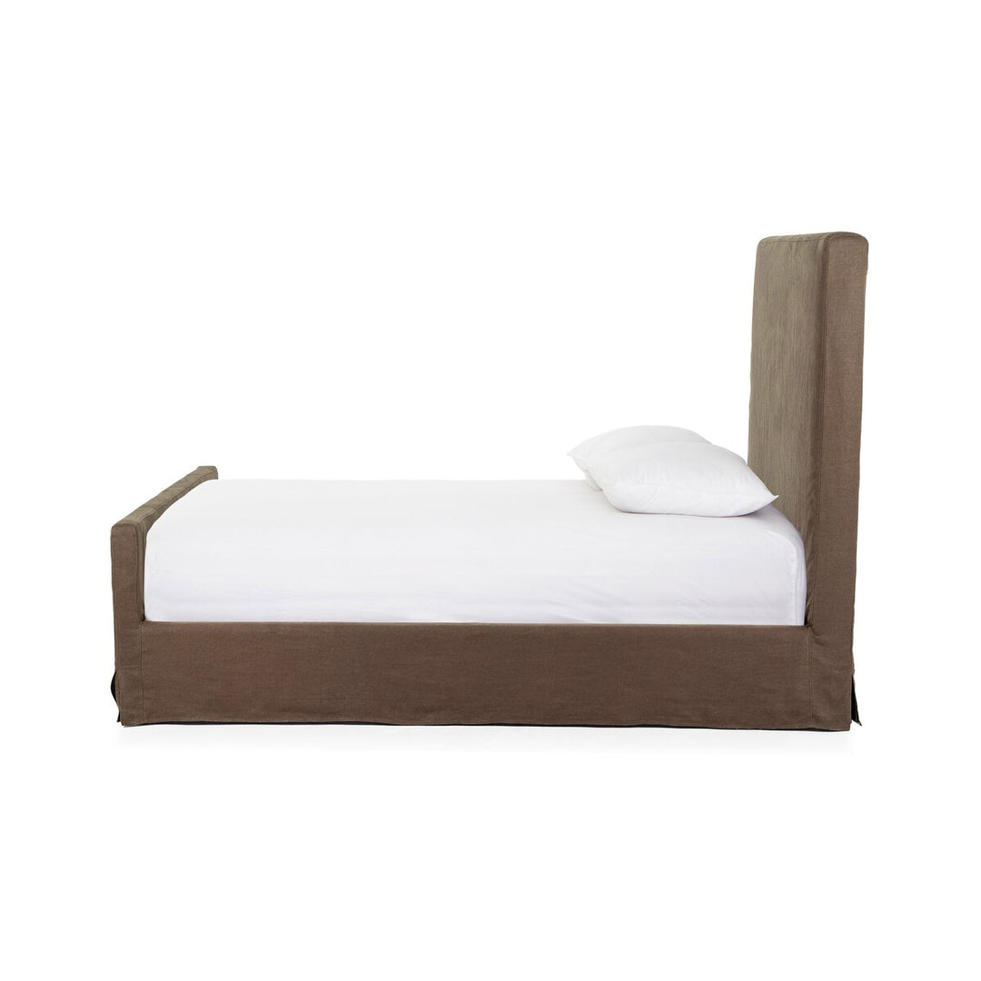 Penelope Slipcover Bed - Brussels Coffee - King