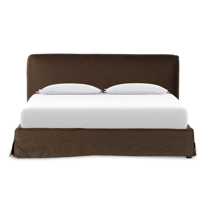 Hudson Slipcover Bed - Brussels Coffee - King