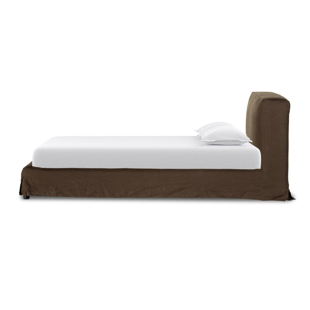 Hudson Slipcover Bed - Brussels Coffee - King