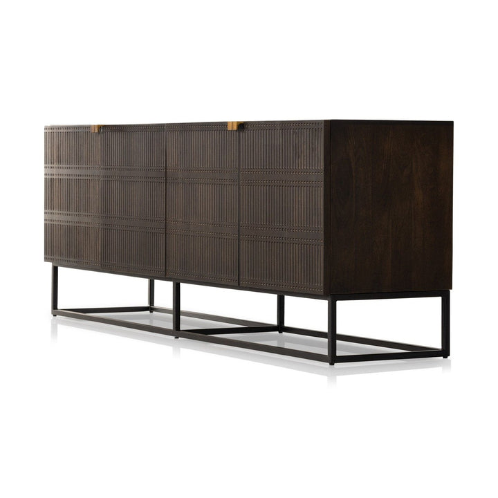 Sutton Closed Media Console - Gunmetal