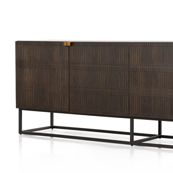 Sutton Closed Media Console - Gunmetal