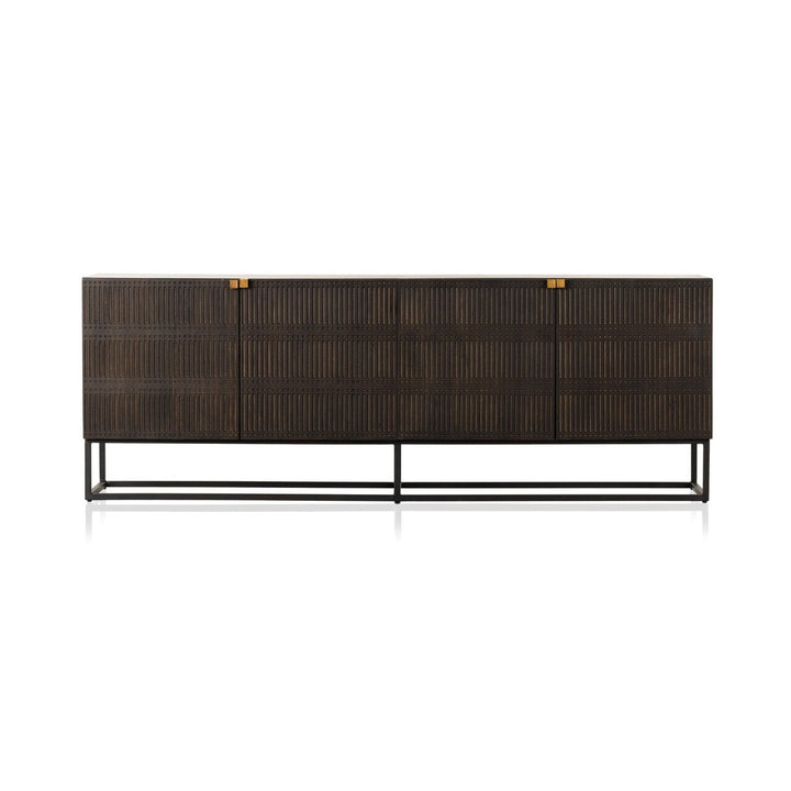 Sutton Closed Media Console - Gunmetal