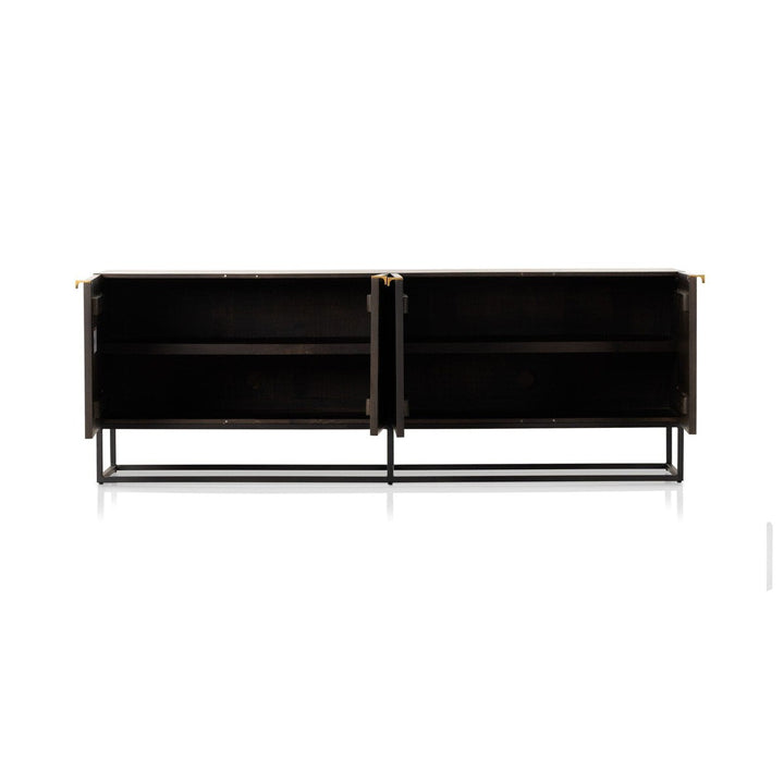 Sutton Closed Media Console - Gunmetal