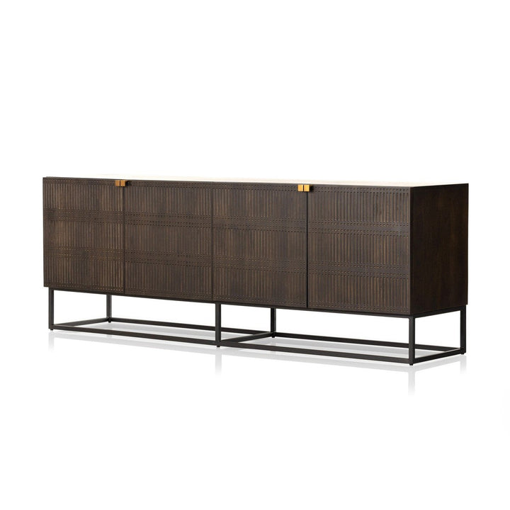 Sutton Closed Media Console - Gunmetal