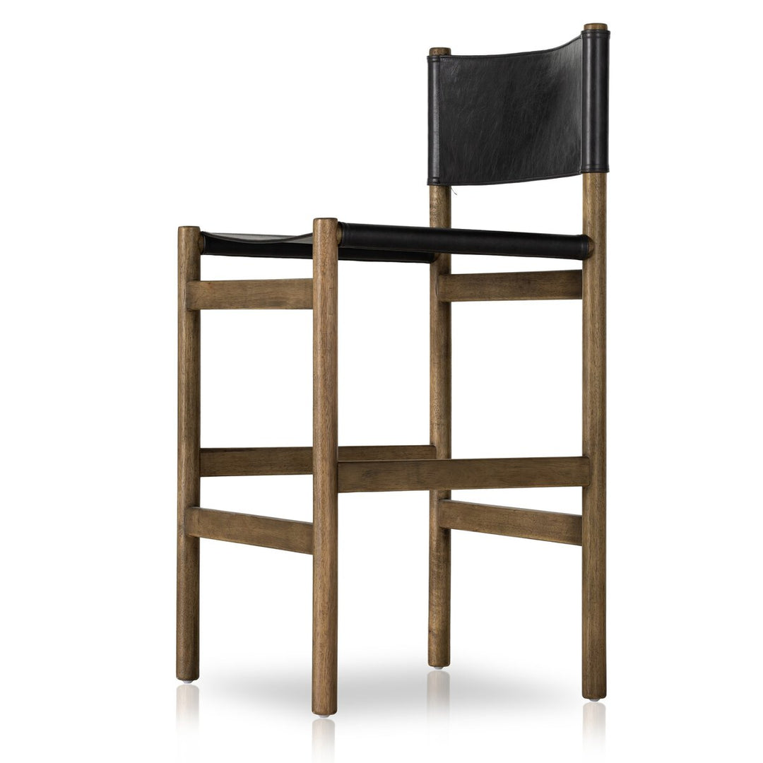 Lena Bar + Counter Stool - Bar - Sonoma Black W/ Solid Parawood