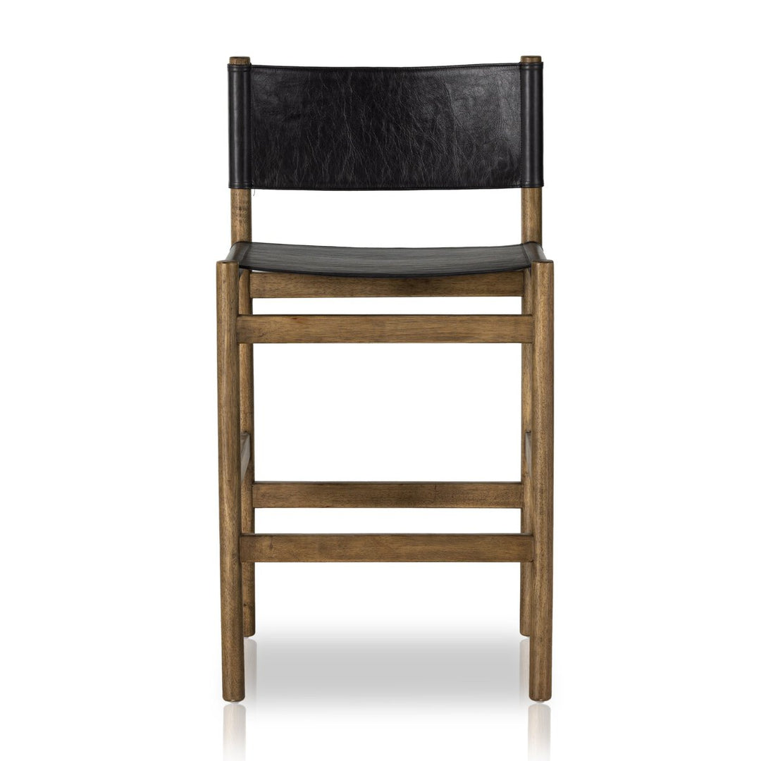 Lena Bar + Counter Stool - Bar - Sonoma Black W/ Solid Parawood