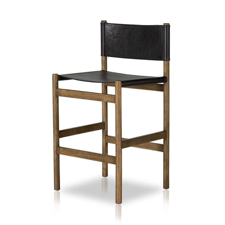 Lena Bar + Counter Stool - Bar - Sonoma Black W/ Solid Parawood