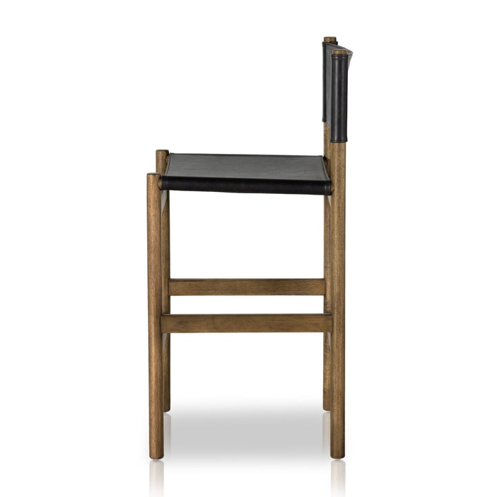 Lena Bar + Counter Stool - Bar - Sonoma Black W/ Solid Parawood