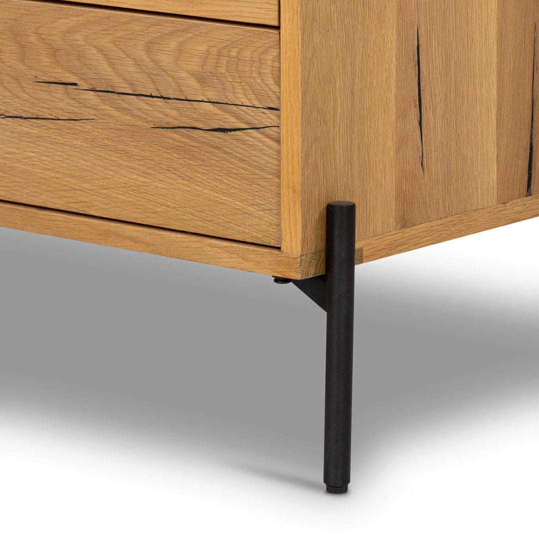 Emerson Large Nightstand - Light Oak Resin