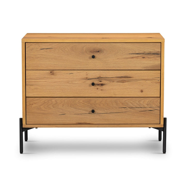 Emerson Large Nightstand - Light Oak Resin