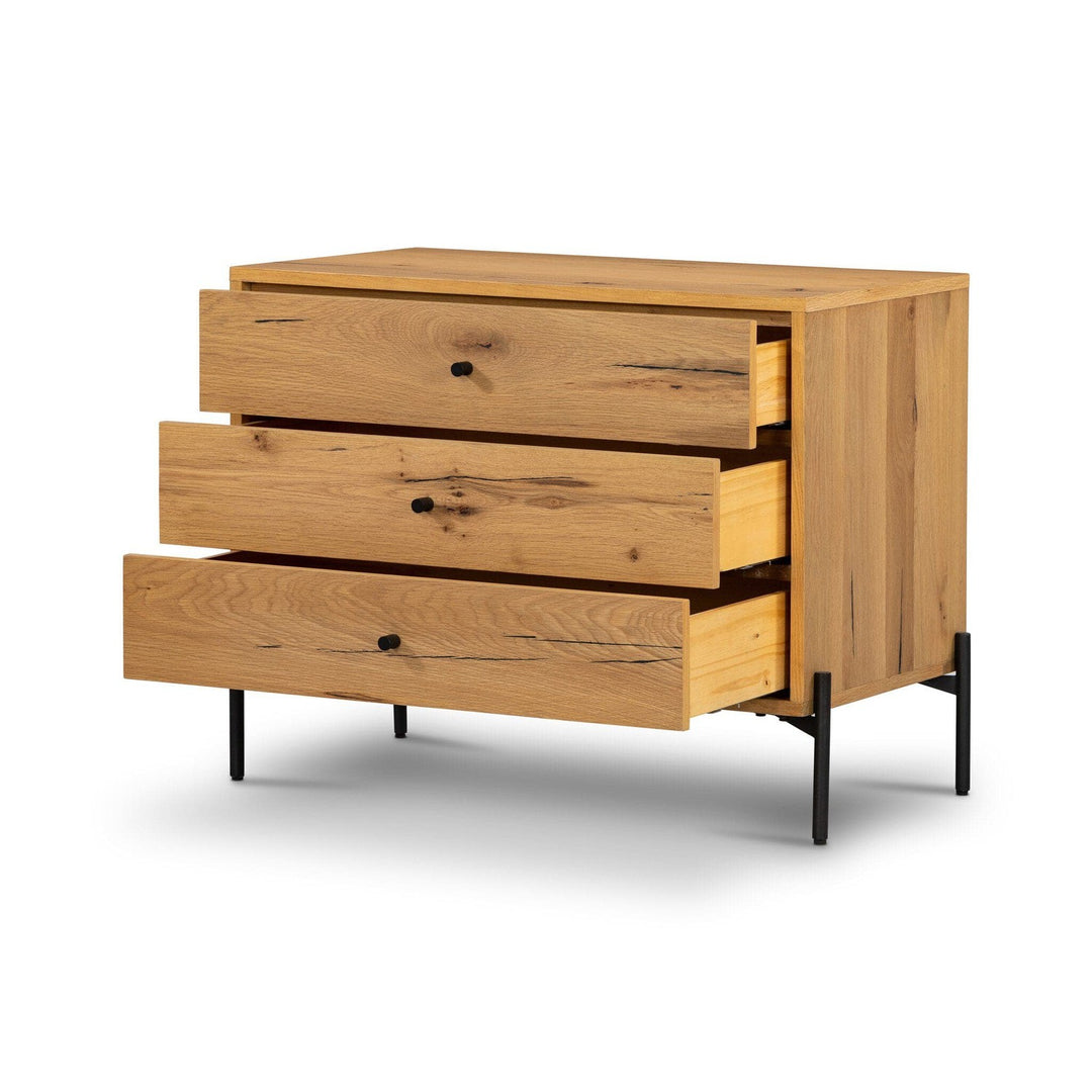 Emerson Large Nightstand - Light Oak Resin