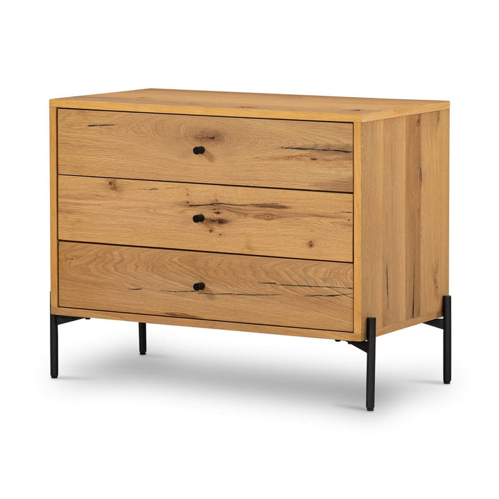 Emerson Large Nightstand - Light Oak Resin