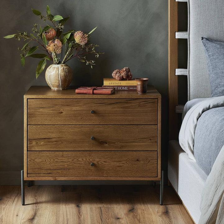 Cooper Large Nightstand - Amber Oak Resin