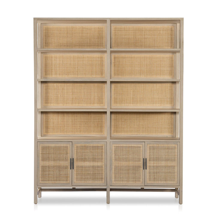 Preston Wide Bookshelf - Natural Mango