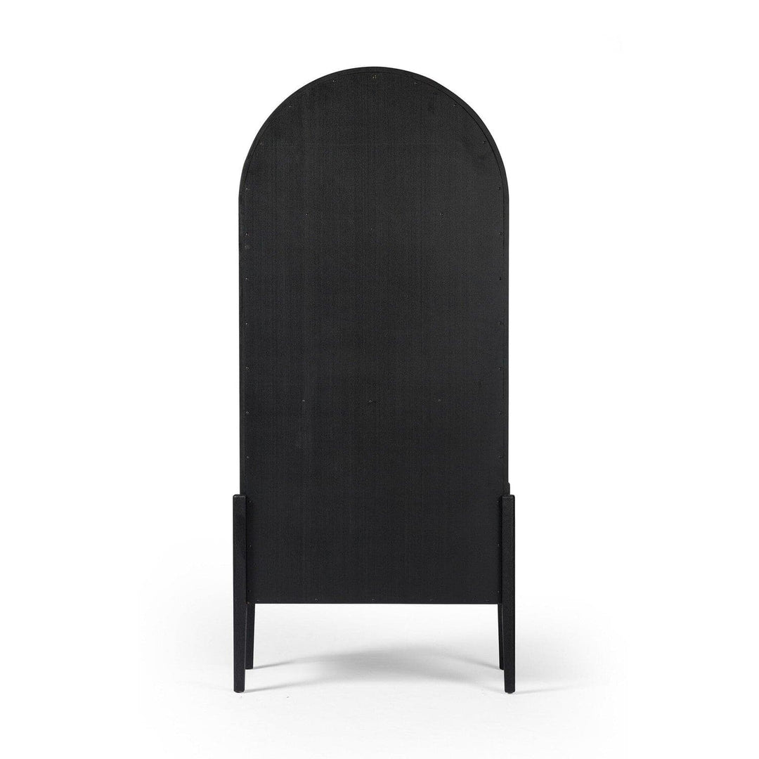 Emerson Panel Door Cabinet - Drifted Matte Black