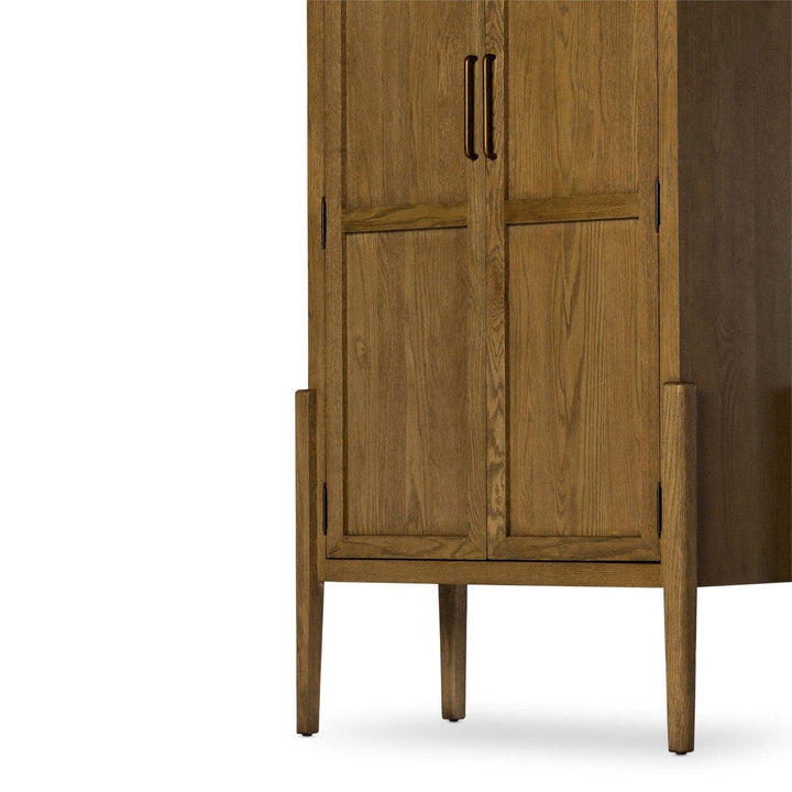 Harper Panel Door Cabinet - Drifted Oak Solid