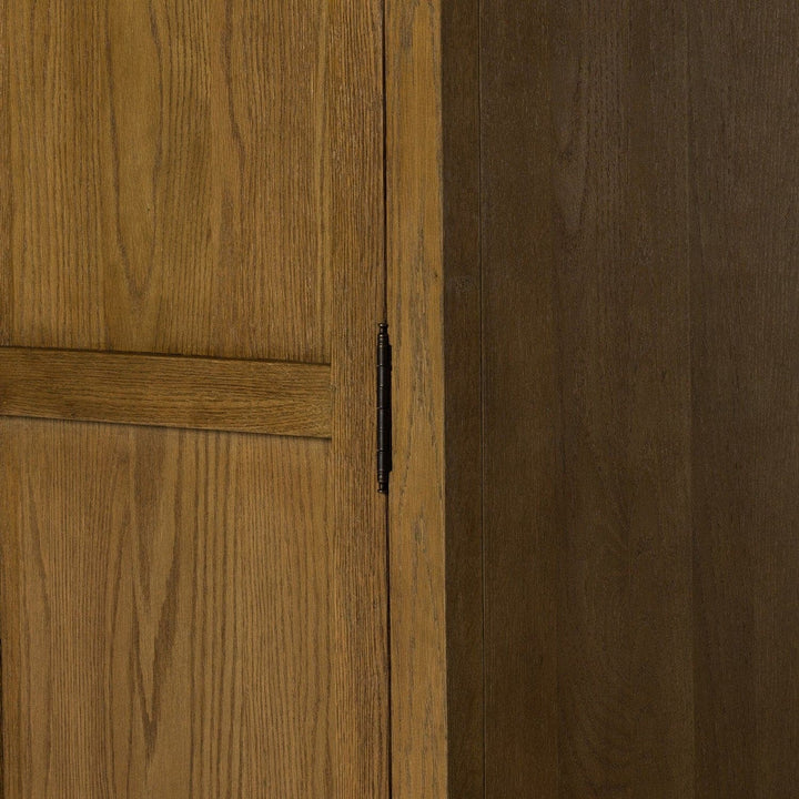 Harper Panel Door Cabinet - Drifted Oak Solid