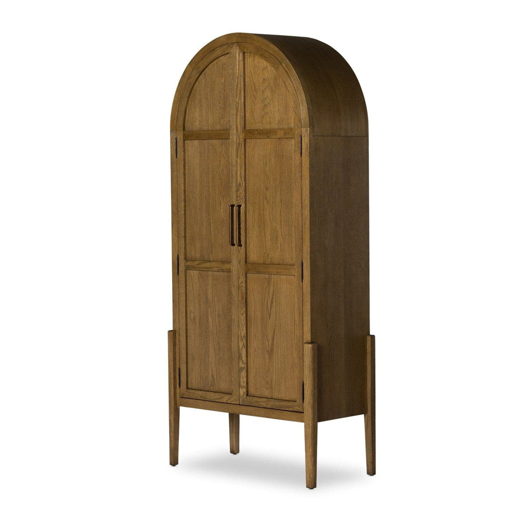 Harper Panel Door Cabinet - Drifted Oak Solid