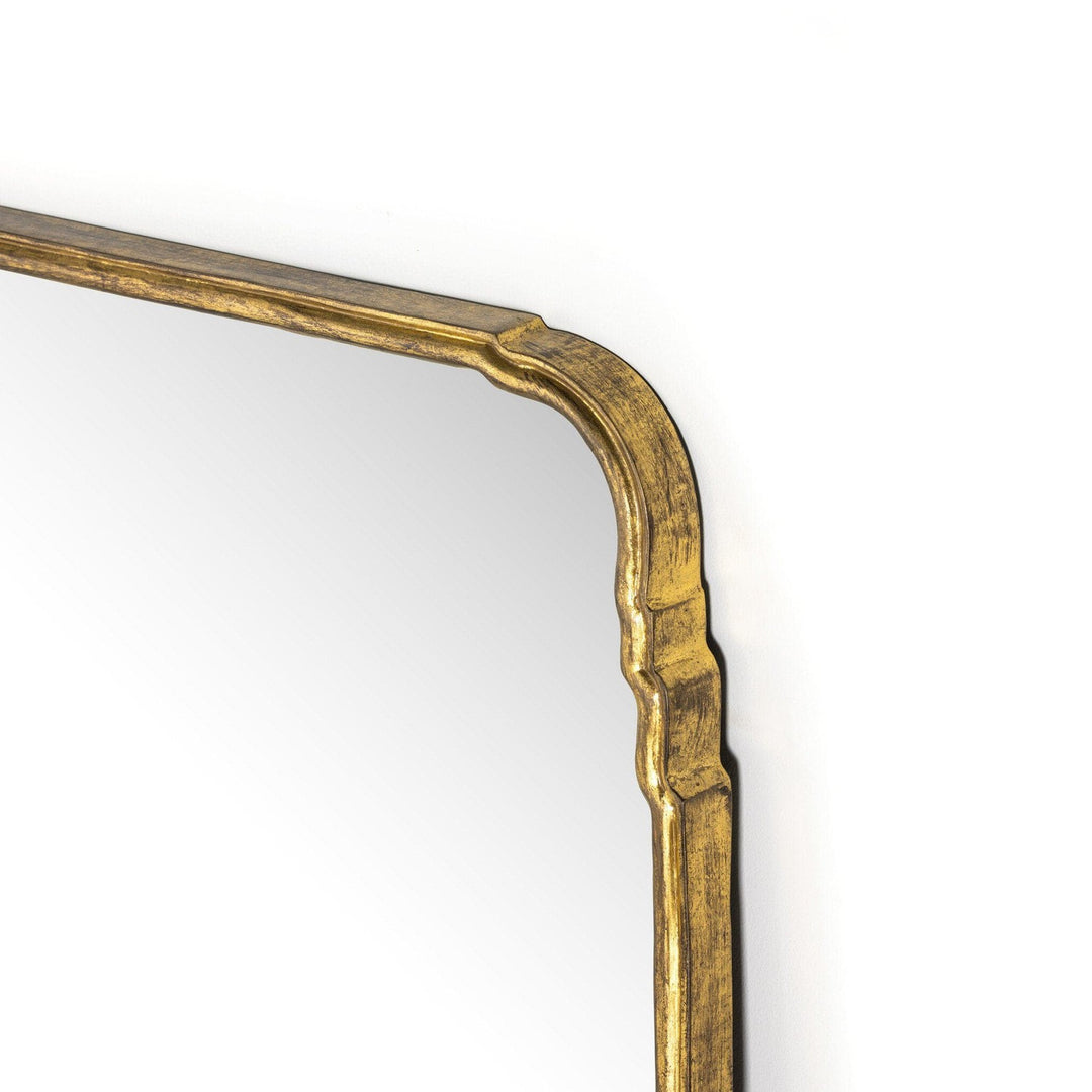 Kingsley Grand Floor Mirror - Antiqued Gold Leaf