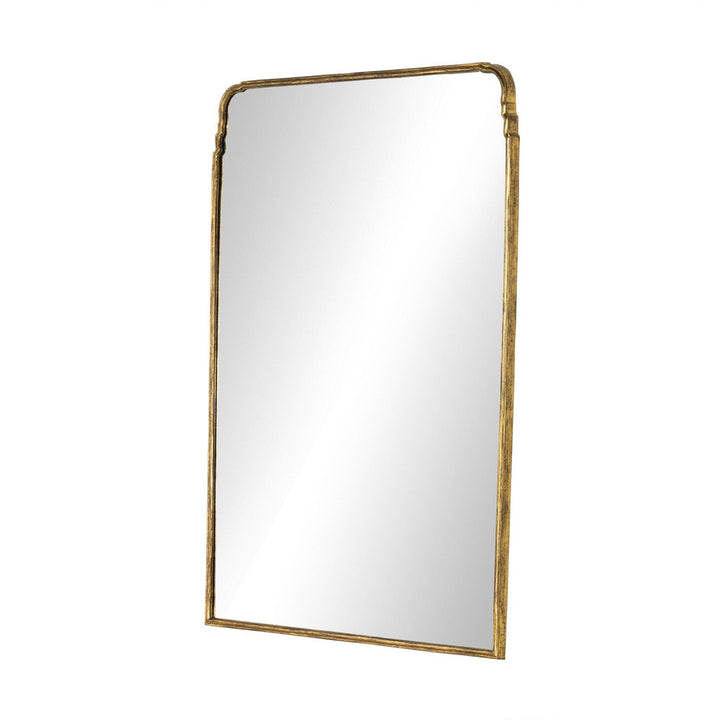 Kingsley Grand Floor Mirror - Antiqued Gold Leaf