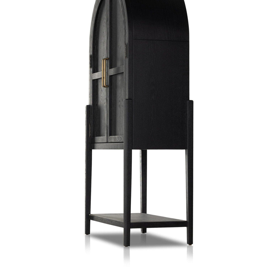 Harper Bar Cabinet - Drifted Matte Black