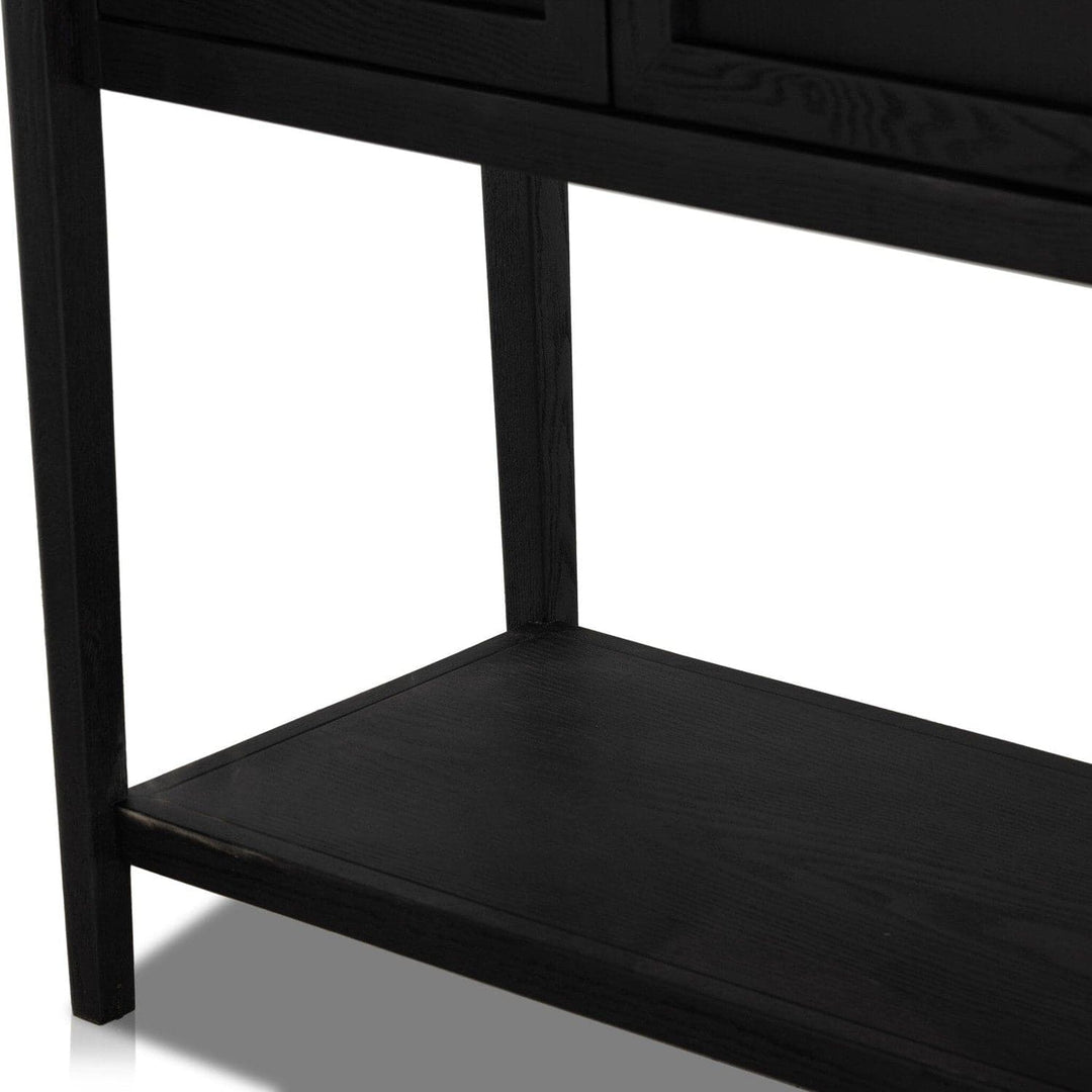 Harper Bar Cabinet - Drifted Matte Black