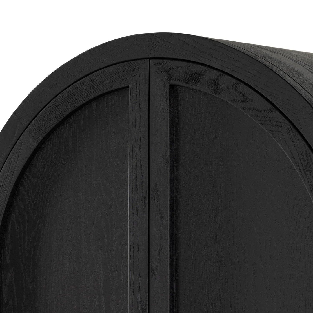 Harper Bar Cabinet - Drifted Matte Black