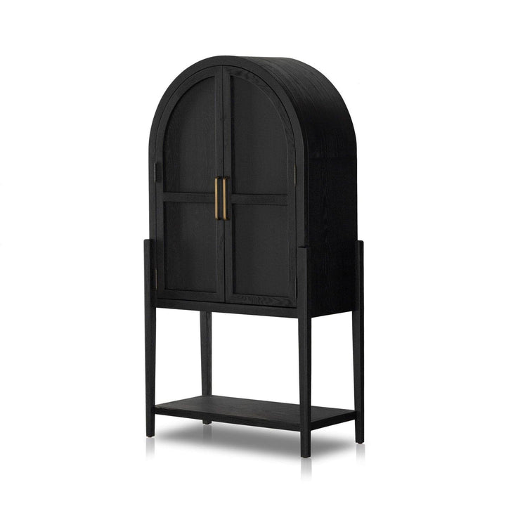 Harper Bar Cabinet - Drifted Matte Black