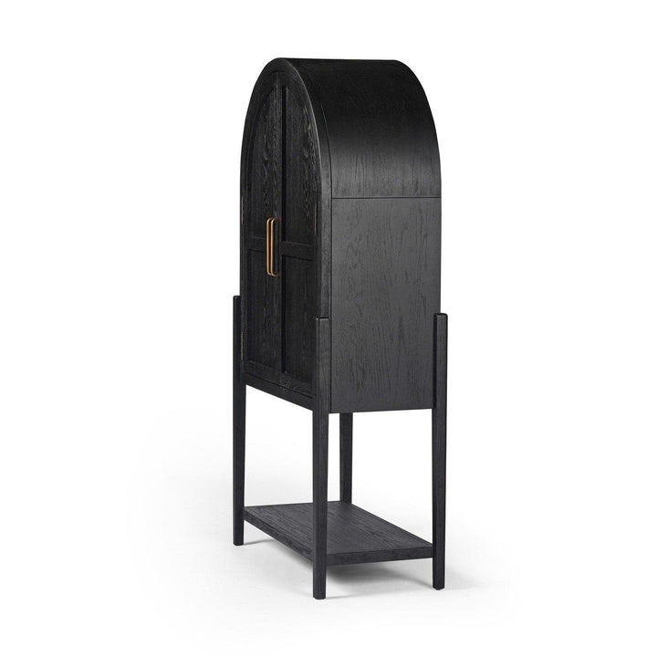 Harper Bar Cabinet - Drifted Matte Black