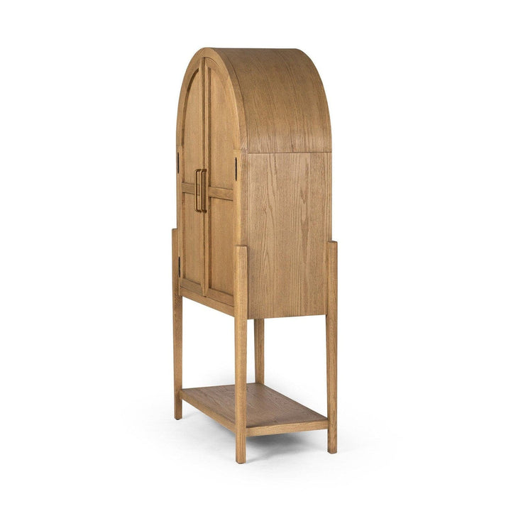 Harper Bar Cabinet - Drifted Oak Solid