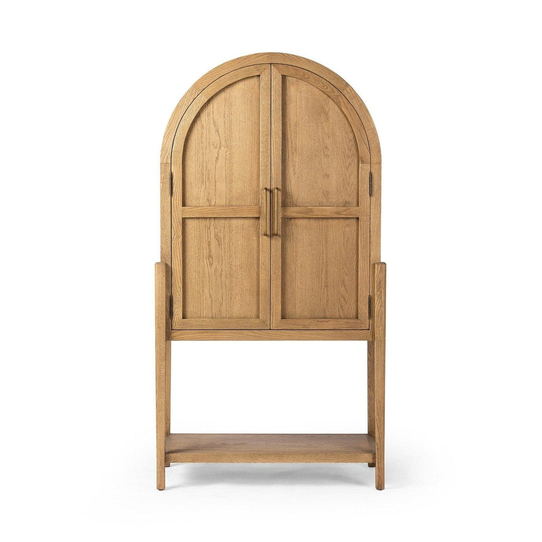 Harper Bar Cabinet - Drifted Oak Solid