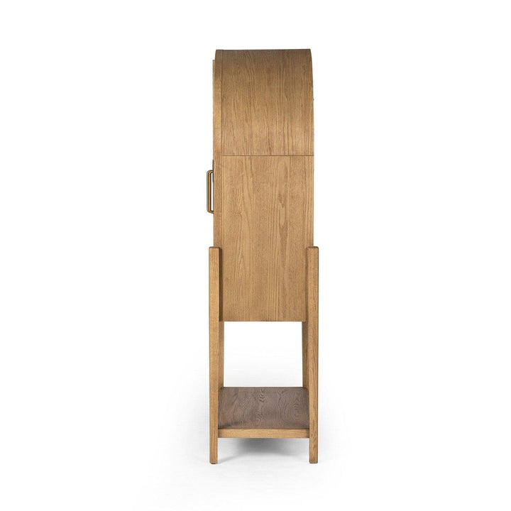 Harper Bar Cabinet - Drifted Oak Solid