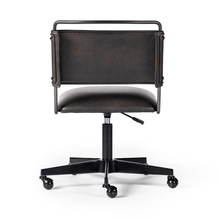 Roosevelt Desk Chair - Distressed Black