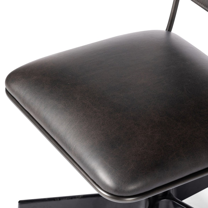 Roosevelt Desk Chair - Distressed Black