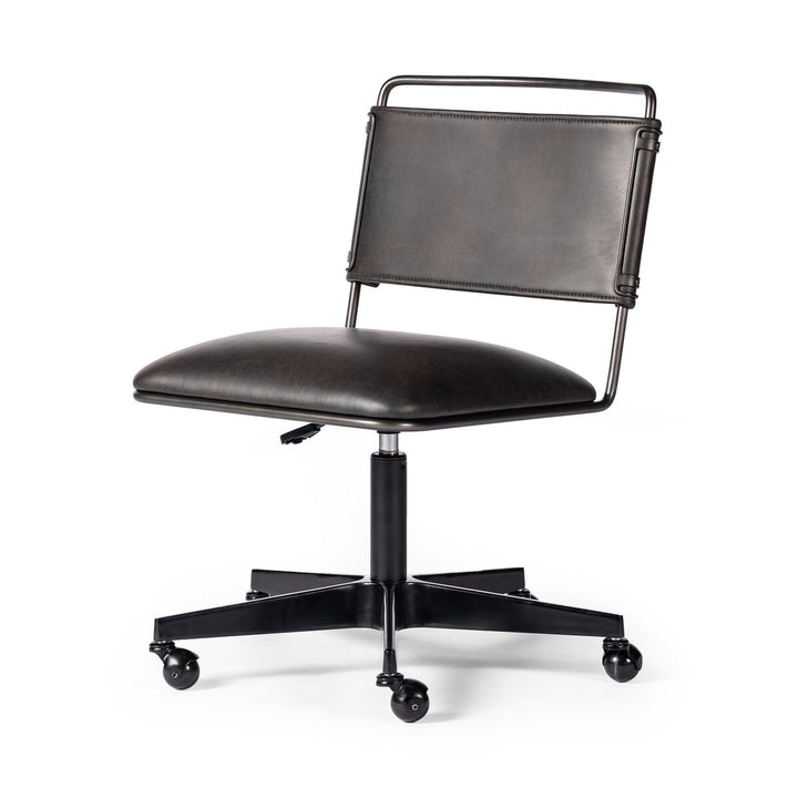 Roosevelt Desk Chair - Distressed Black