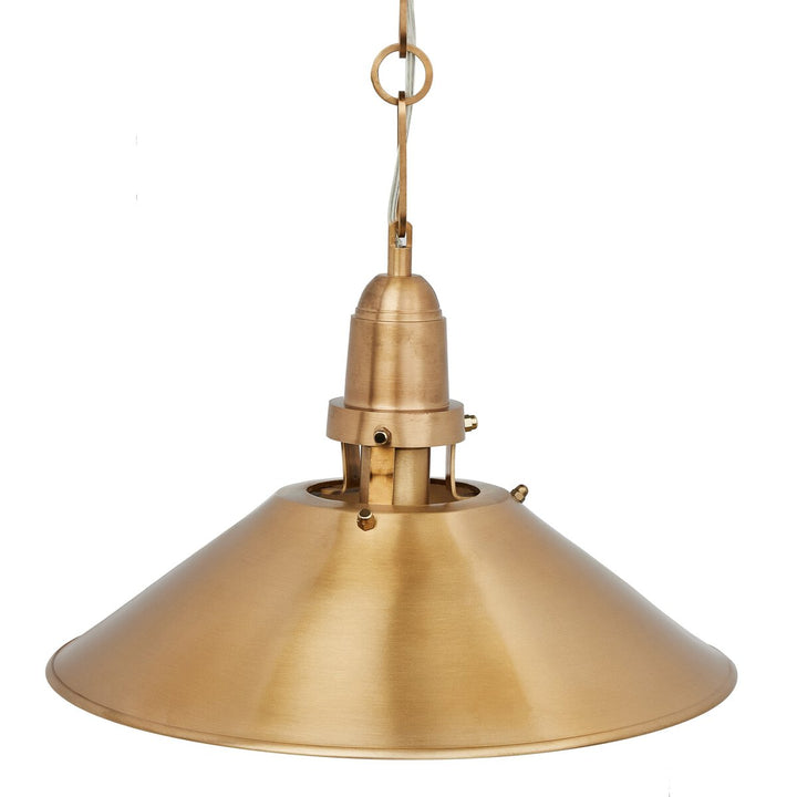 Reynolds Tapered Pendant - Cast Brushed Brass