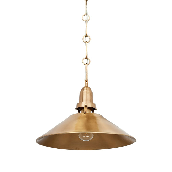 Reynolds Tapered Pendant - Cast Brushed Brass