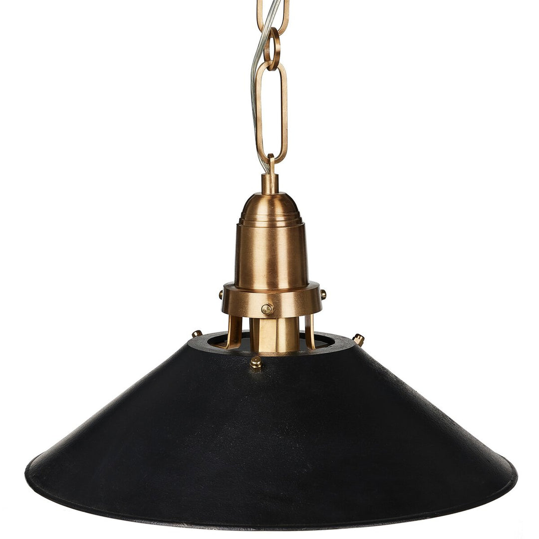 Reynolds Tapered Pendant - Black Aluminum Enamel