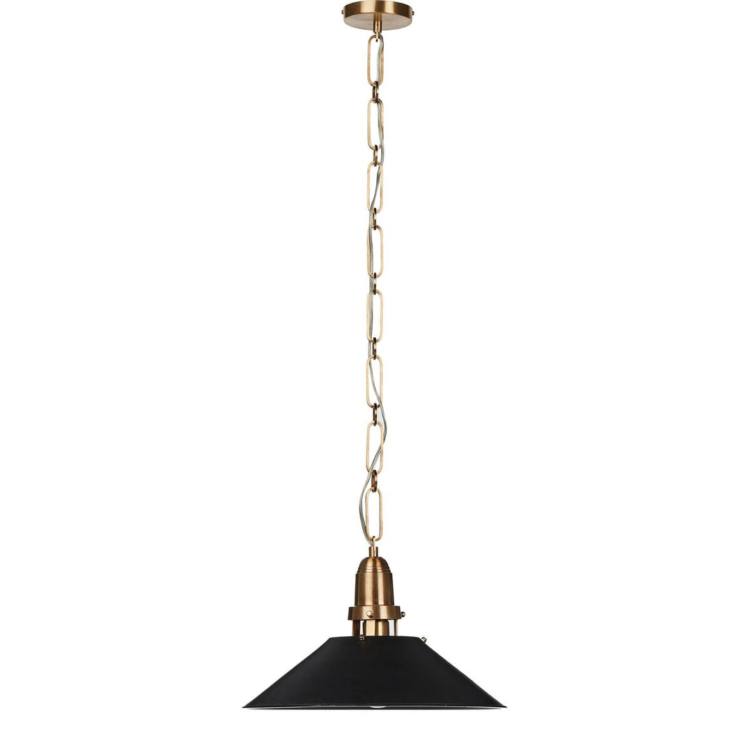 Reynolds Tapered Pendant - Black Aluminum Enamel